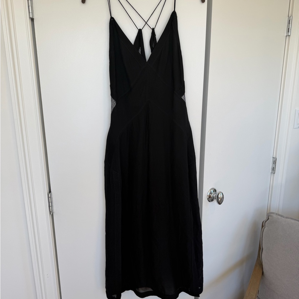 Rag & Bone Elegant Black Spaghetti Strap Dress